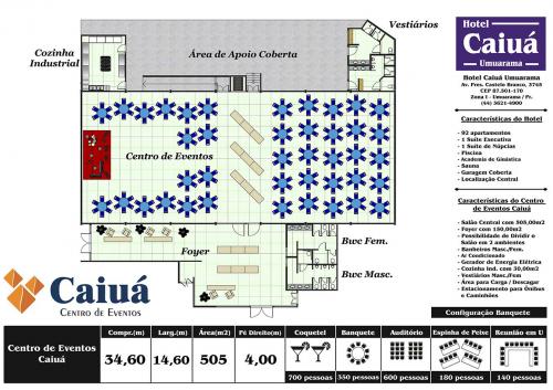 Layout Centro Eventos Caiuá Buffet