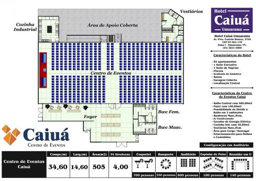 Layout Centro Eventos Caiuá Corporativo